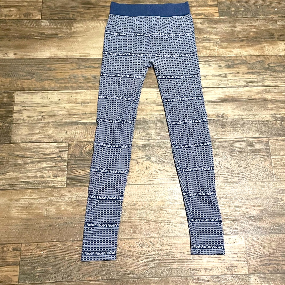 Lucky Brand Leggings Size Small Navy and White